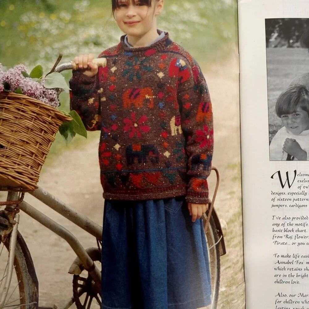 1994 Annabel Fox Knitting Pattern Book Booklet The Watercress Children‎ Vintage